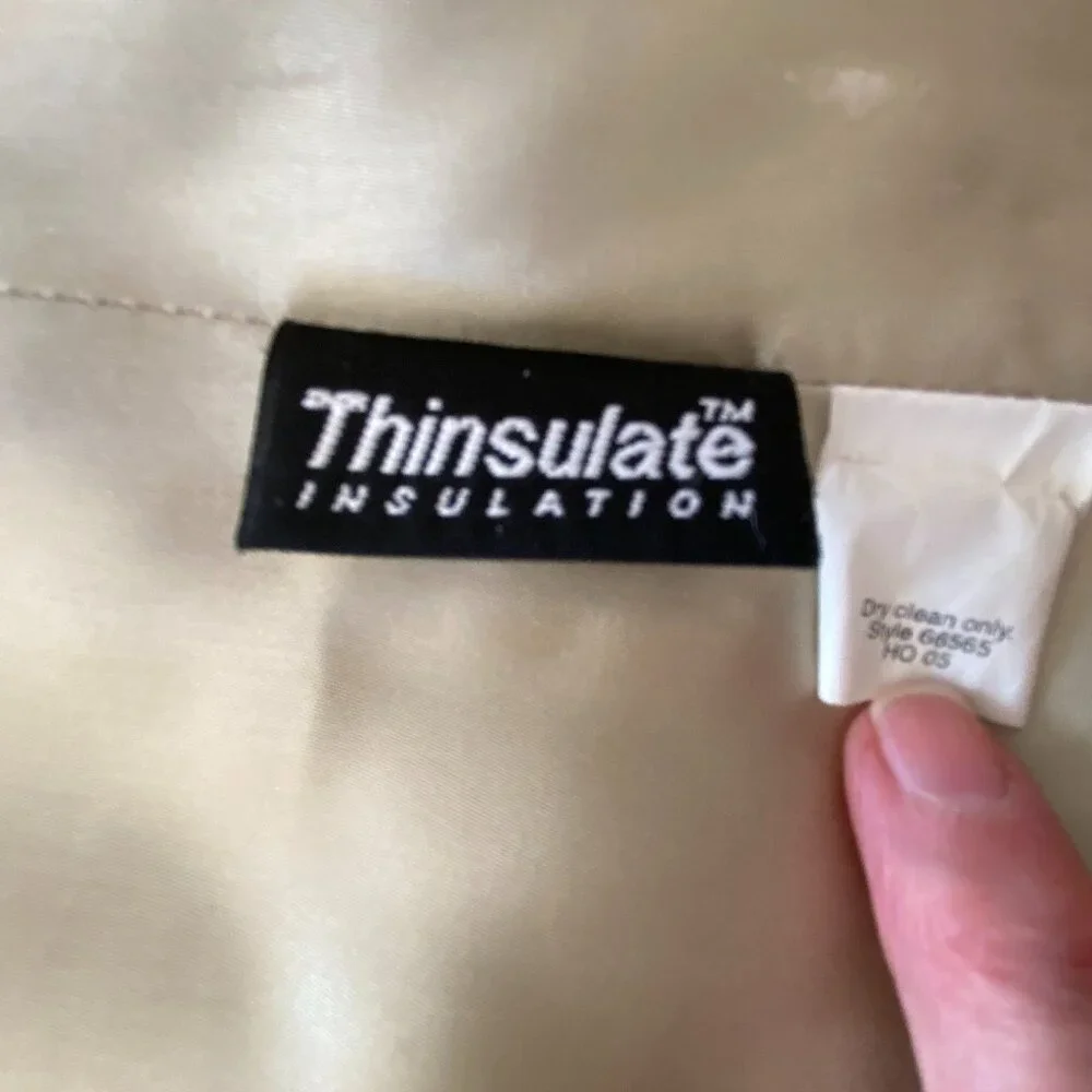 J.Crew W’s Olive Green Double-Breasted Wool Blend Thinsulate Pea Coat-Size Small - Picture 7 of 7